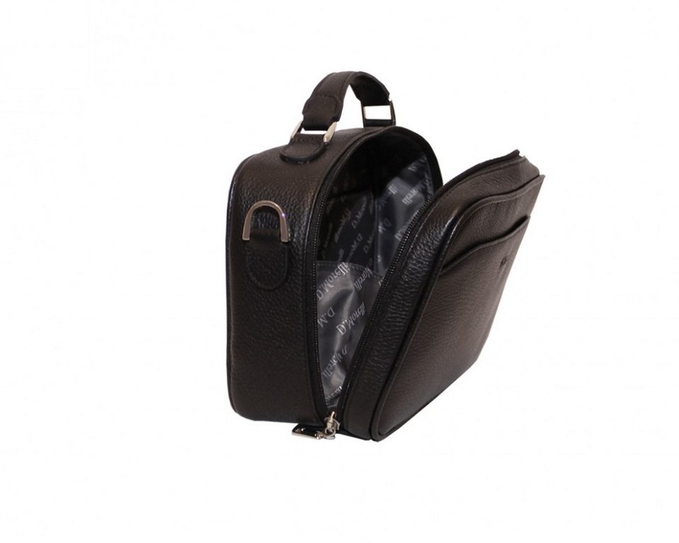 Сумка женская  D.Morelli, нат. кожа, черная