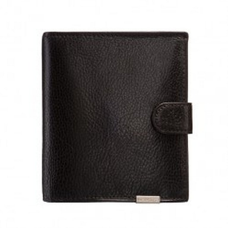 Портмоне Dr.Koffer 13*14см, с ручкой, нат. кожа, черный