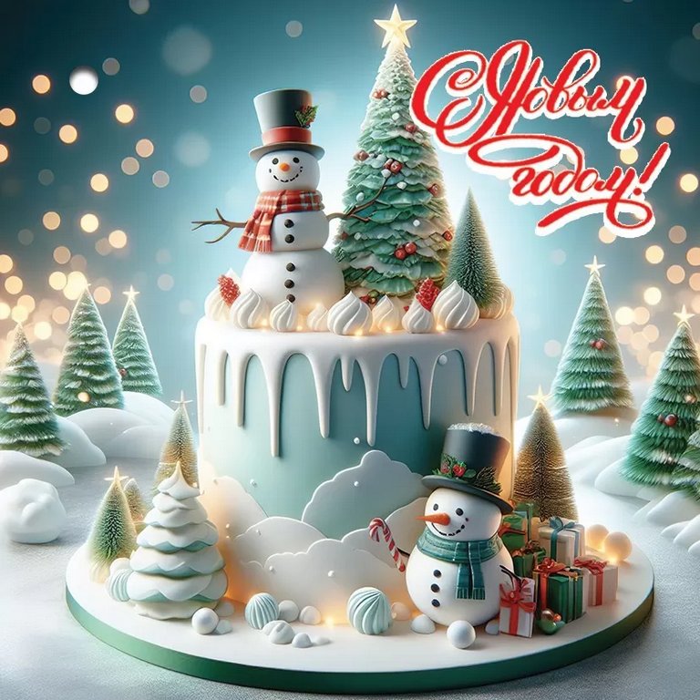 Открытка  НГ мини "С Новым годом!"