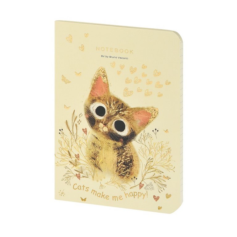 Тетрадь 32 лист кл. А6- на сшивке "LOVE ME.Милый котик"