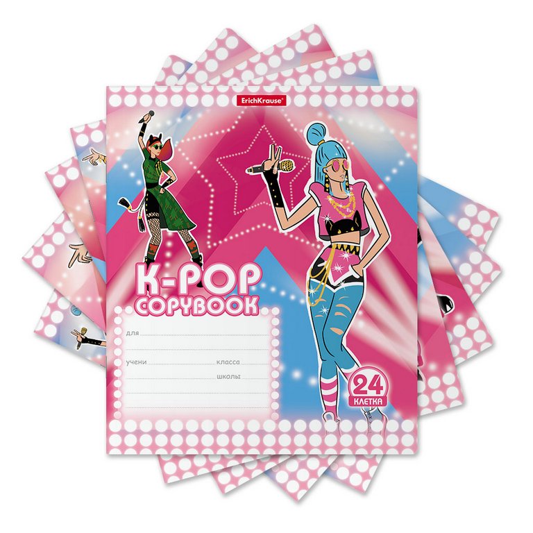 Тетрадь 24 лист кл. А5 "K-POP" ассорти