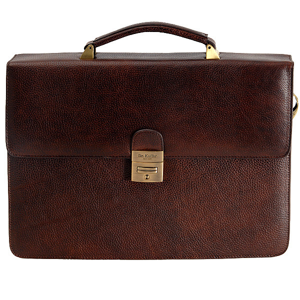 Портфель Dr.Koffer нат. кожа, коричневый