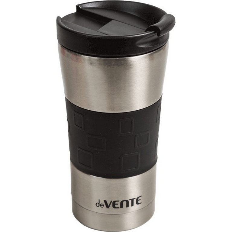 Термостакан 360 мл deVENTE "Drive" нерж. сталь/силикон