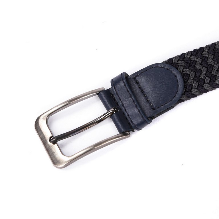 Ремень FABRETTI универсальный, полиэстер размер 125, синий/серый