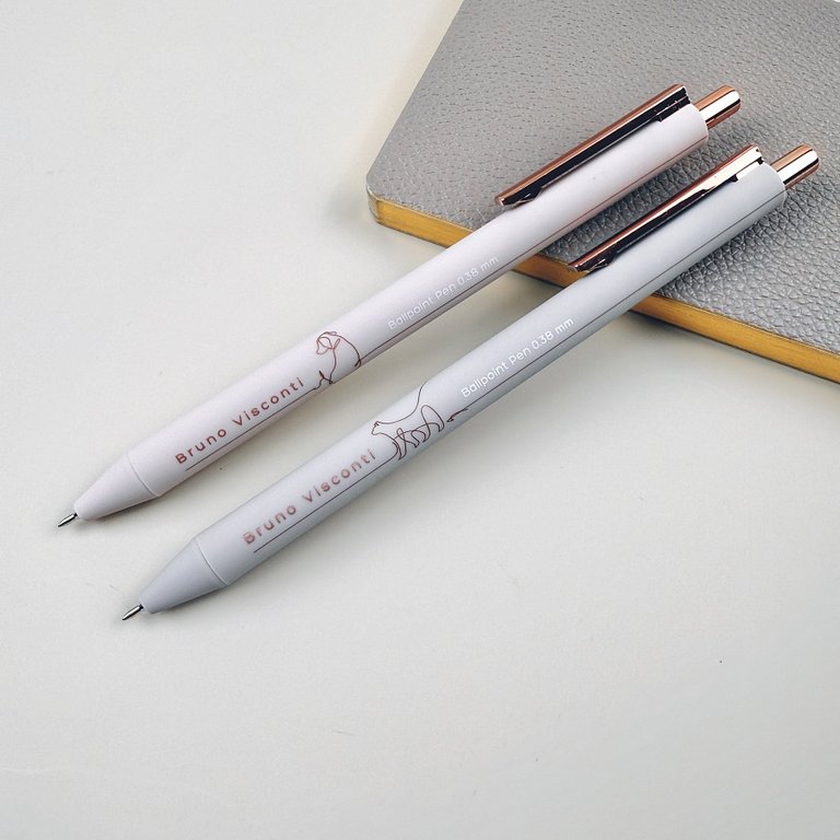 Ручка шариковая авт. Bruno Visconti "Total Beige"  0,38мм синяя (ст.108мм, лин.0,36) игольч.