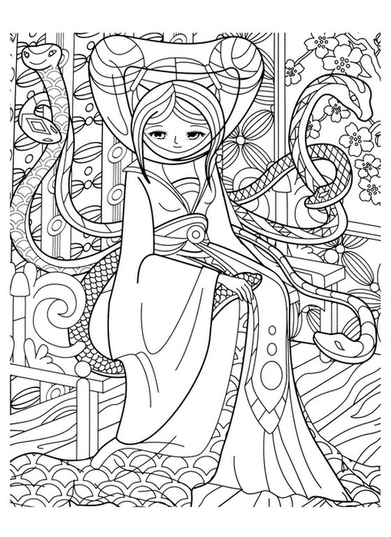 Антистресс Раскраска "Анимэ" ПРОФ-пресс