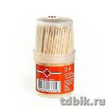Зубочистки в пластик. баночке, 150 шт/уп
