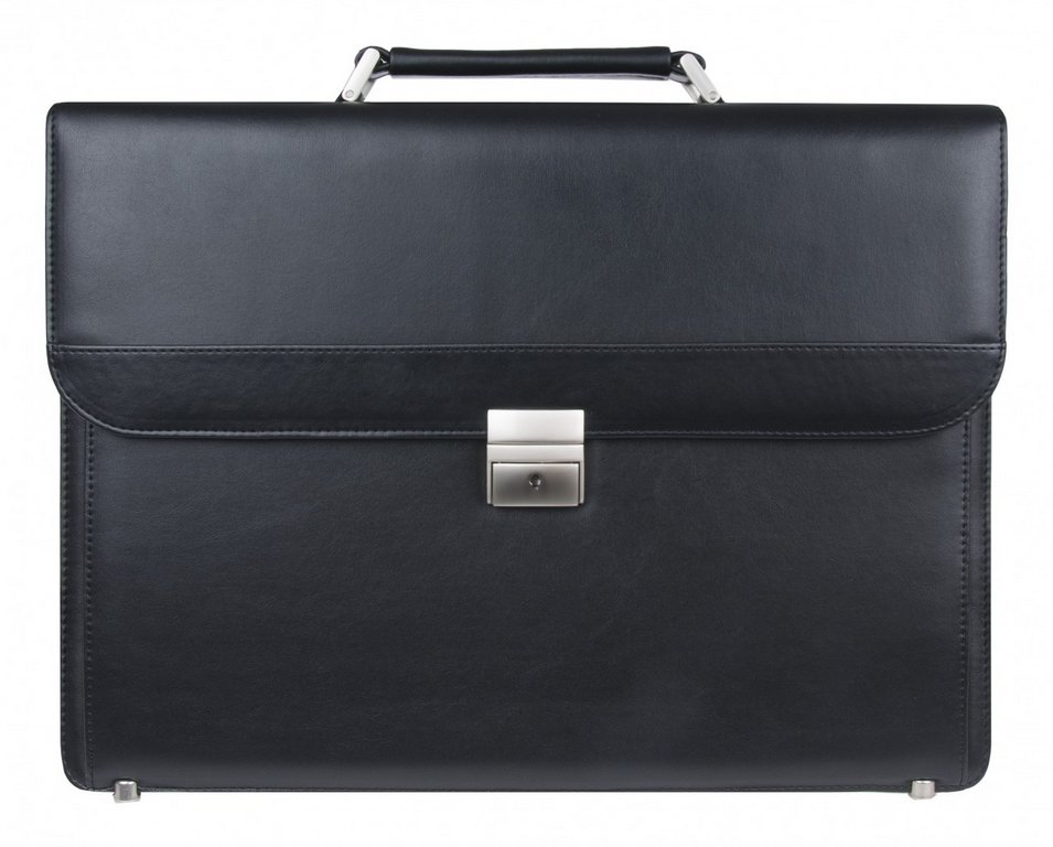 Портфель "Alliance" кож. зам. черный 42*31*14см