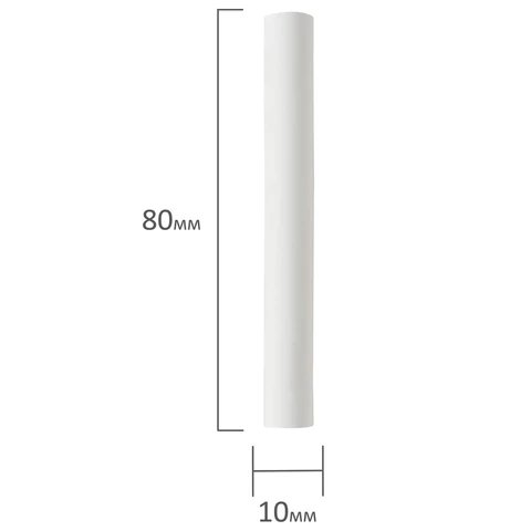 Мел школьный белый 100шт. BRAUBERG "АКАДЕМИЯ" круглый мягкий