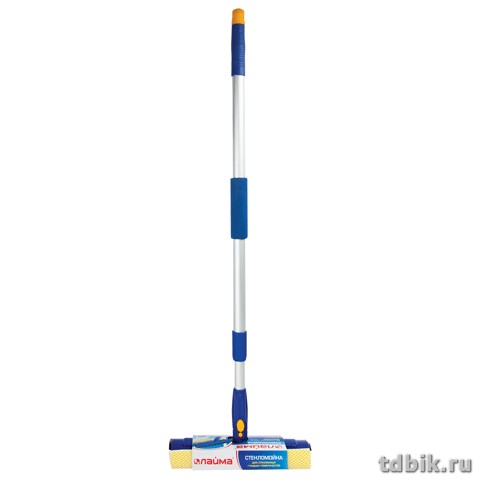 Щетка для окон с телескопической ручкой "Лайма" губка+сгон