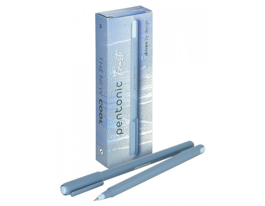 Ручка шариковая масляная Linc Pentonic frost синяя 0,7мм (однораз., линия 0,35мм) игольч.