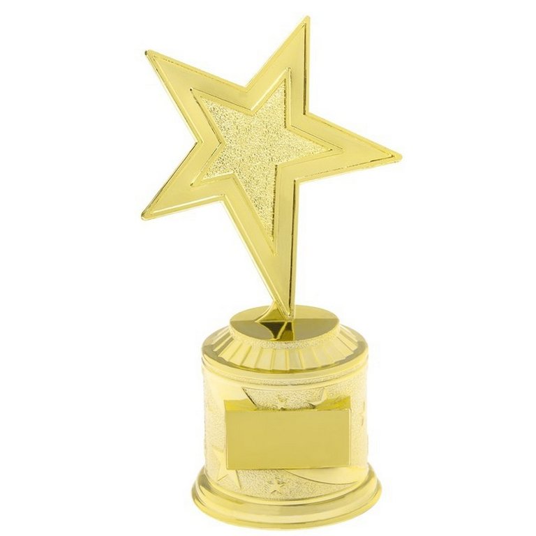 Фигура наградная Звезда (без надписи) 16см Командор