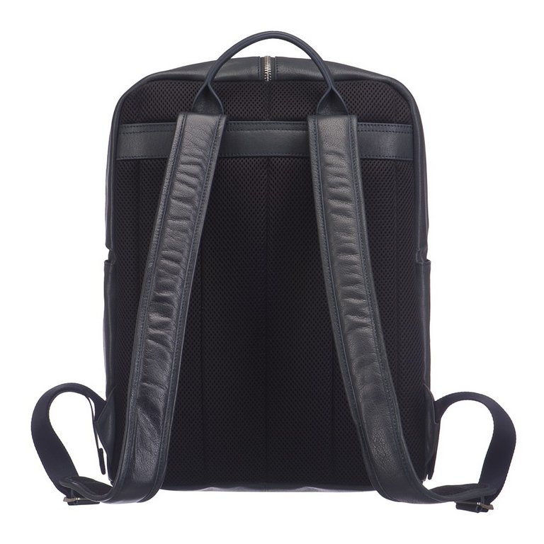 Рюкзак молодежный мужской  Dr.Koffer натуральная кожа 30*40*12см, синий