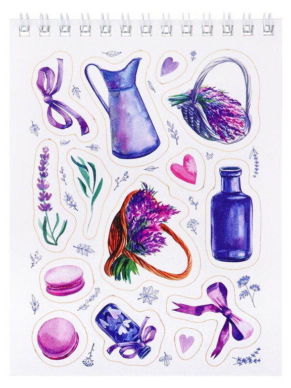 Набор наклеек 150 шт "Мой прованс" 16л., А6, MILAND