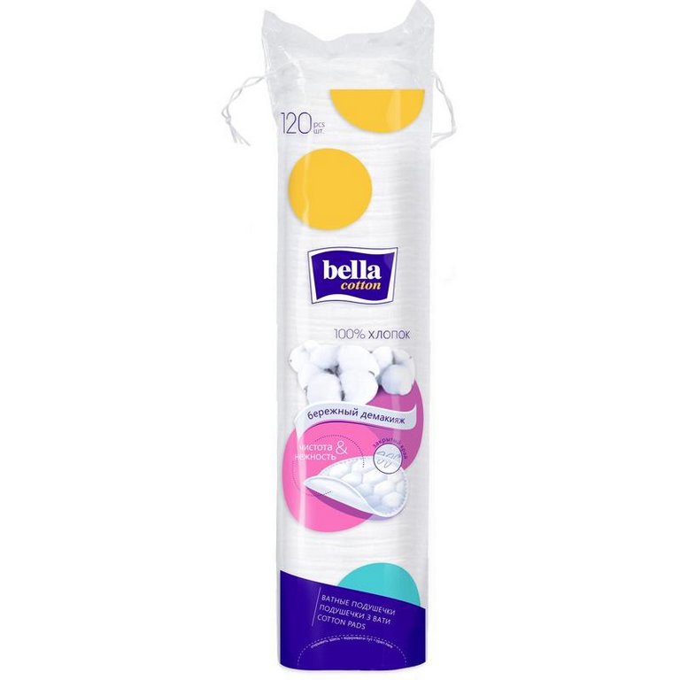 Диски ватные "Bella" 120шт/уп