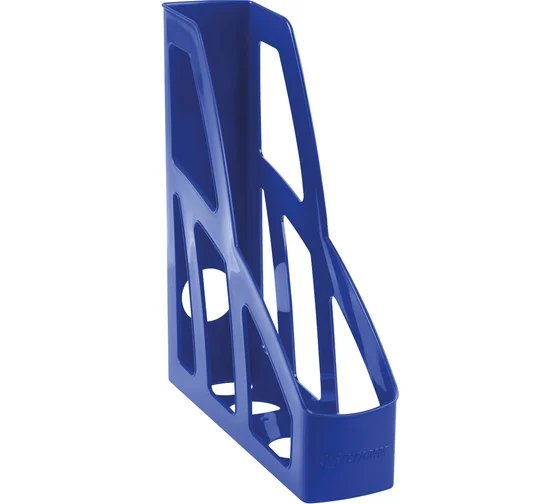 Лоток вертикальный 75 мм Стамм Лидер, синий (полипропилен)