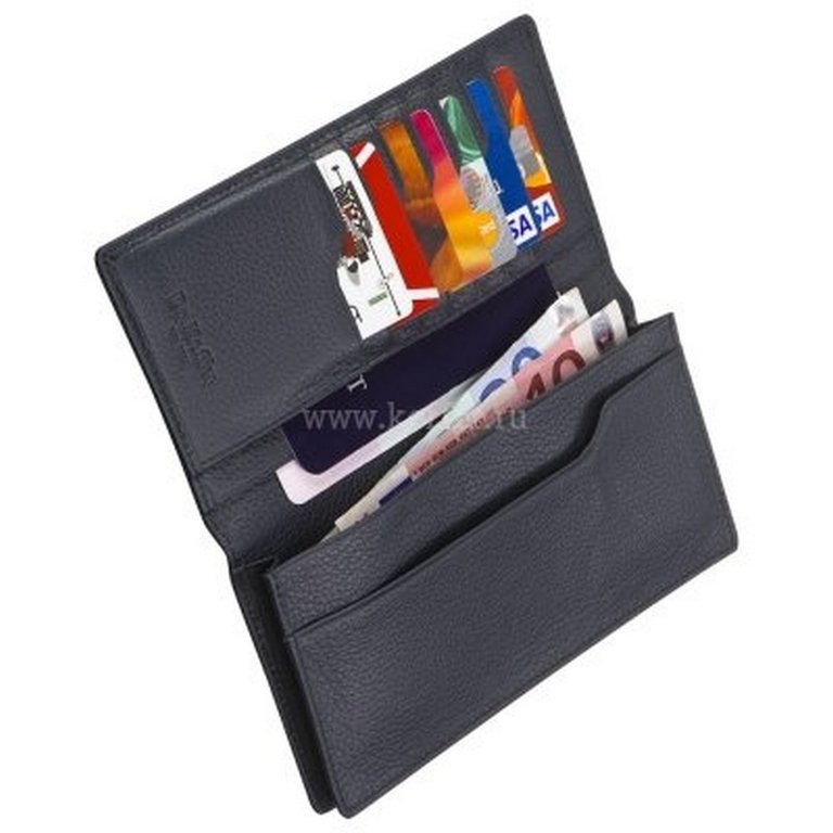 Портмоне Dr.Koffer 18*9см, нат. кожа, синий