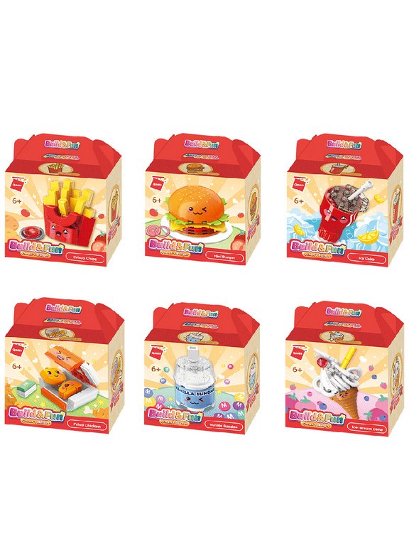 Конструктор пластиковый   АССОРТИ "Вкусняшки" 6 видов