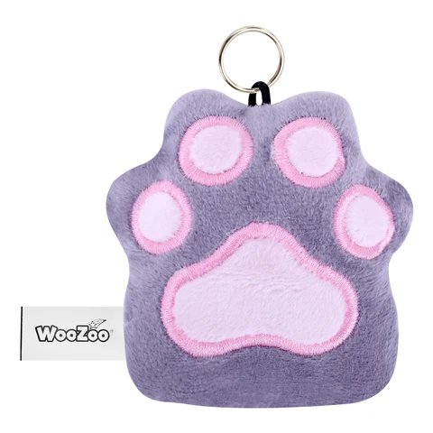 Брелок "Кошачья лапка" ассорти (ткань вельбоа)  10*10 см