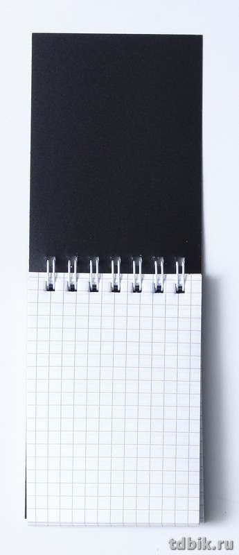 Блокнот А7  80л.,  75*105 мм, на спирали пластик. обложка