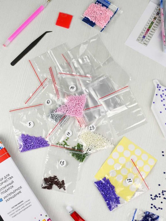 Алмазная мозаика 30*40см "Букет гортензий" Феникс+