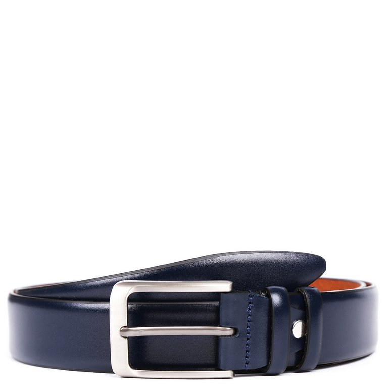Ремень FABRETTI мужской, натуральная кожа, размер 125, синий