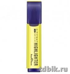 Текст-маркер Bruno Visconti "CityText" желтый