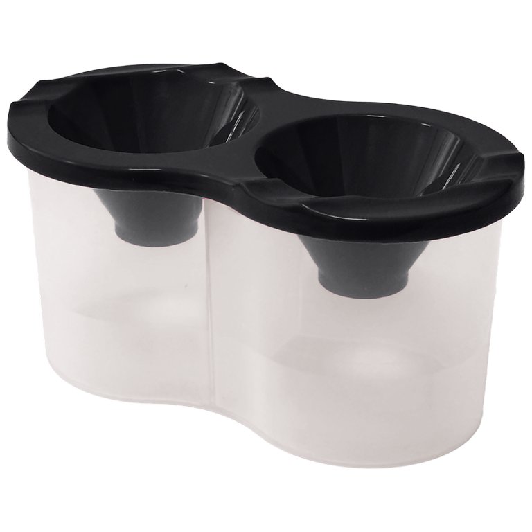 Стакан-непроливайка, двойной deVENTE черный 7 см