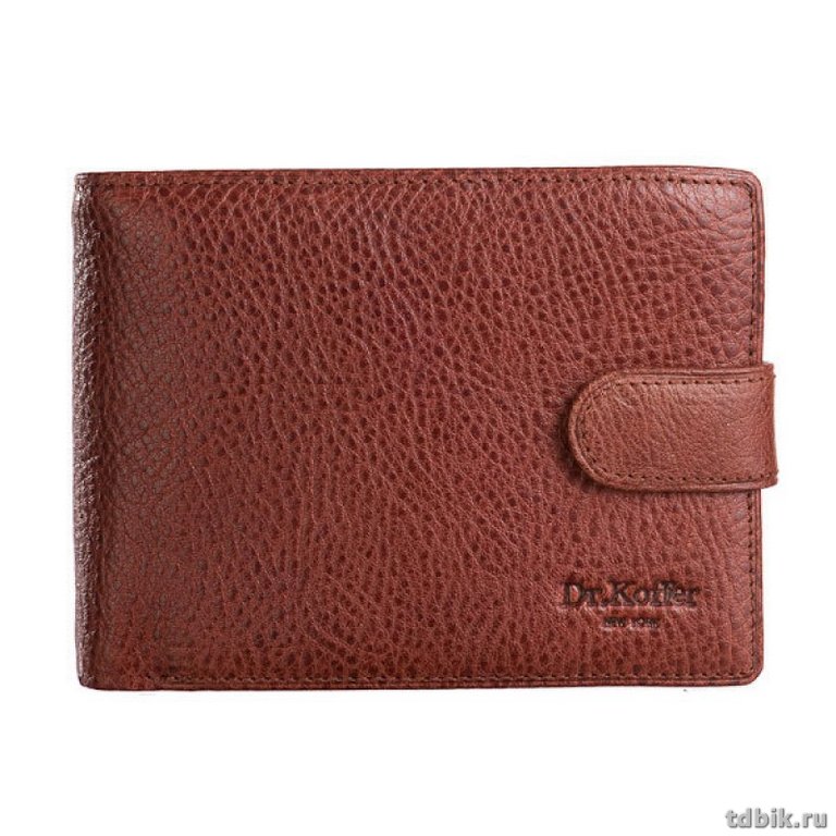 Портмоне Dr.Koffer 10,5*14см, нат. кожа, коньяк