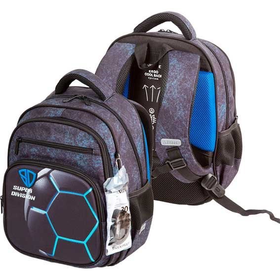 Рюкзак школьный для мальчика deVENTE "Grade. Super Division" 37*28*16 см., черный