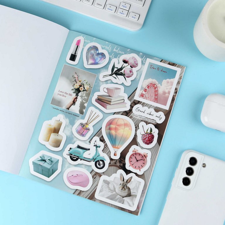 Набор наклеек 130+ шт "Эстетика" 165*205 мм