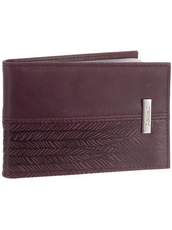 Визитница D.Morelli "Паола" с карман., нат. кожа, бордо