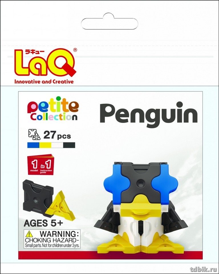 Конструктор пластиковый LAQ  27 дет. "Petite Collection Penguin" (3+)