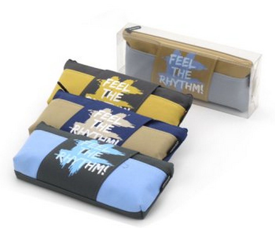Пенал  универсальный Intelligent "Почувствуй ритм" 21х8х4 см., ассорти (текстиль)