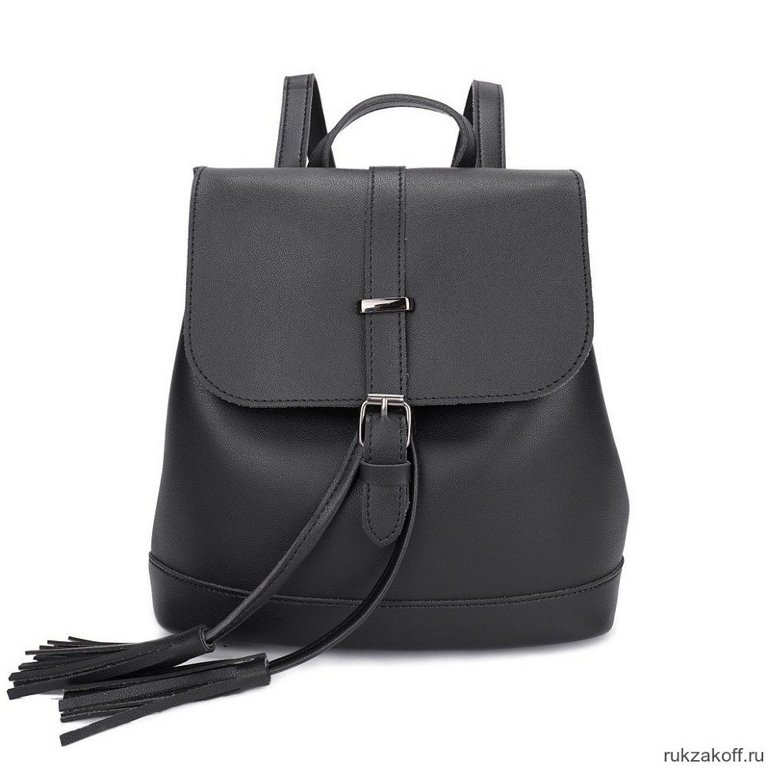 Рюкзак молодежный женский OrsOro иск. кожа 26*22*13 см, черный