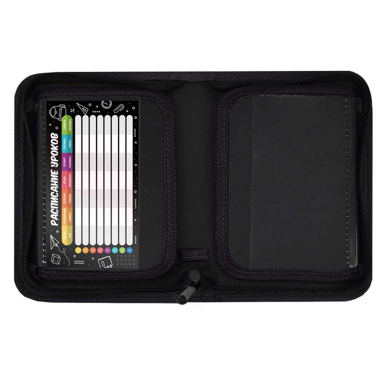 Пенал 1 отд. 2 откид. планки для мальчика Феникс+ "Кибер" 13.3x20x3.5 см, полиэстер