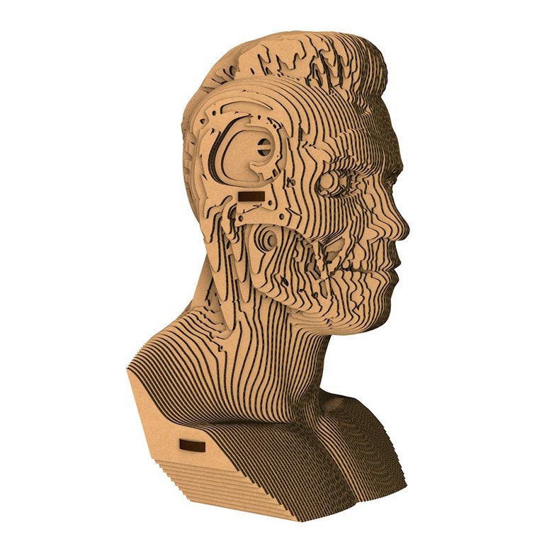 Сборная модель из гофрокартона "Терминатор" h=19см, 89 дет, 6+, 5cult