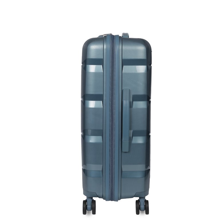 Чемодан 4-х колесный FABRETTI 100% полипропилен, 44X65X25см, синий