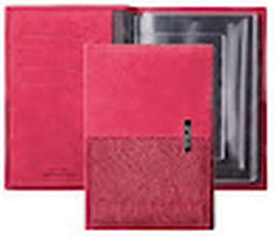 Бумажник водителя D.Morelli "Violetta", нат. кожа, малиновый