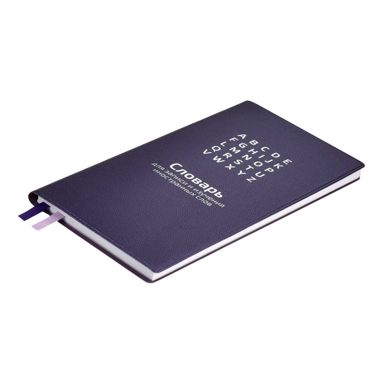 Тетрадь для записи иностранных слов А6  "ФИОЛЕТОВЫЙ" 64 л., 86х164 мм