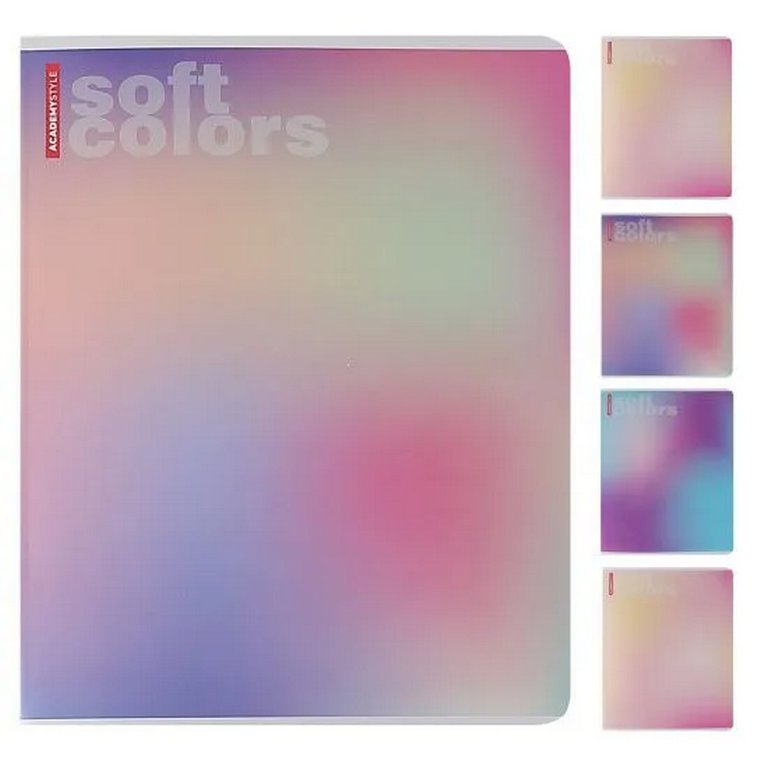 Тетрадь 48 лист кл. А5 на скрепке "Мягкий градиент"