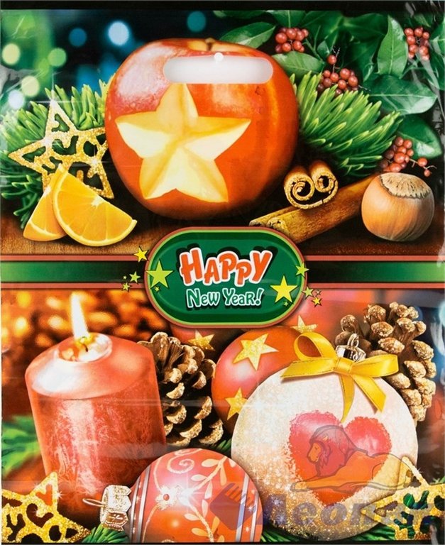 Пакет пробивной НГ 38*47 см (60 мкм) "Сочельник"