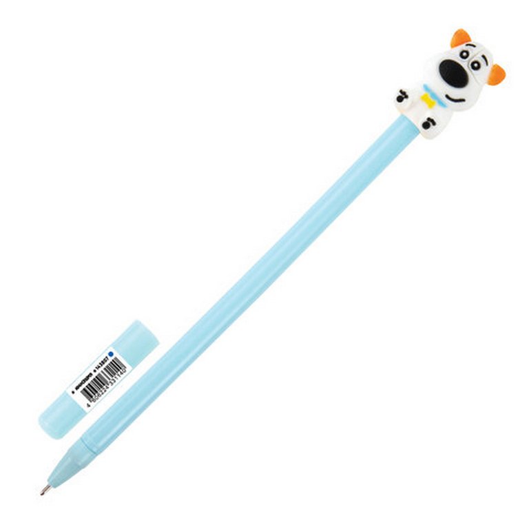 Ручка шариковая сувенирная "Собачка" 0,7мм, синяя (ассорти) ЮНЛАНДИЯ