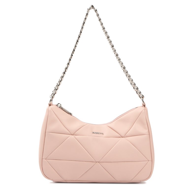 Сумка женская FABRETTI 27х18х10 см, нат. кожа, розовый