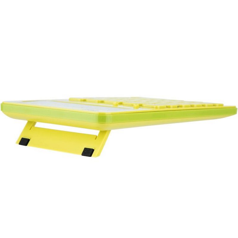 Калькулятор наст. Deli EM01551 (12 разр.) 2 питания, 175x108х15 мм, желтый