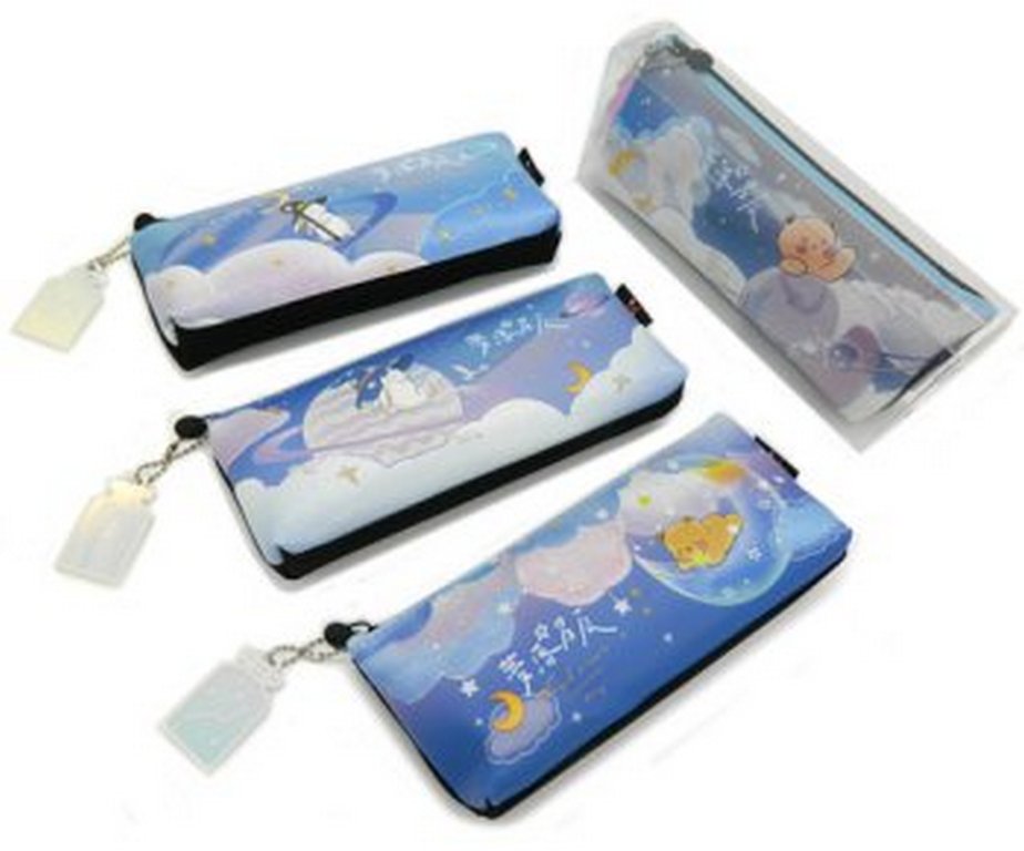 Пенал  для девочки Intelligent "Среди звёзд" 21х8х3.5 см (ассорти)