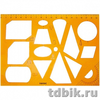 Линейка-трафарет "Сечение" пласт. Рантис