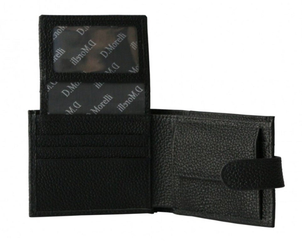 Портмоне D.Morelli мужское "Texas" с хляст., нат.кожа, цвет черный