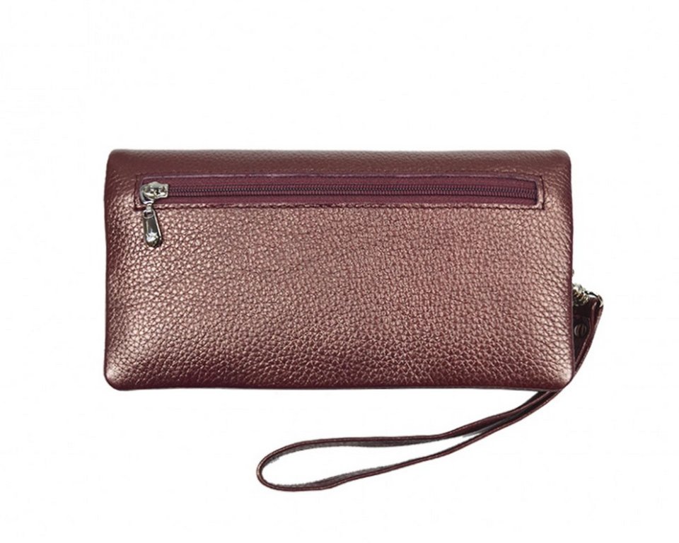 Портмоне D.Morelli женское "Павия-2" большое  нат. кожа, бордо