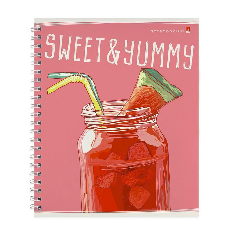 Тетрадь 80 лист кл. А5 на спирали "MY REFRESH" ассорти